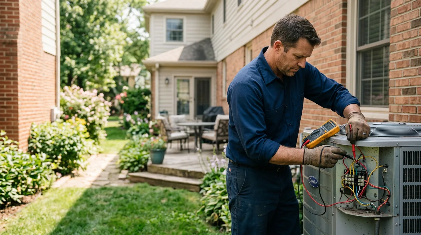 HVAC technician working near Rochdale, MA